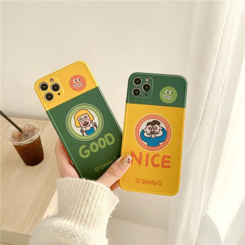 Good/Nice Smile Couple iPhone Case BP171 - iphone case