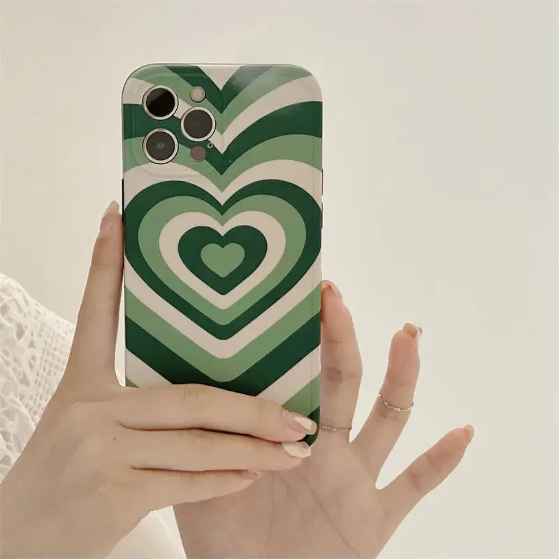 Gradient Green Heart iPhone Case BP286 - iphone case