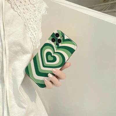 Gradient Green Heart iPhone Case BP286 - iphone case