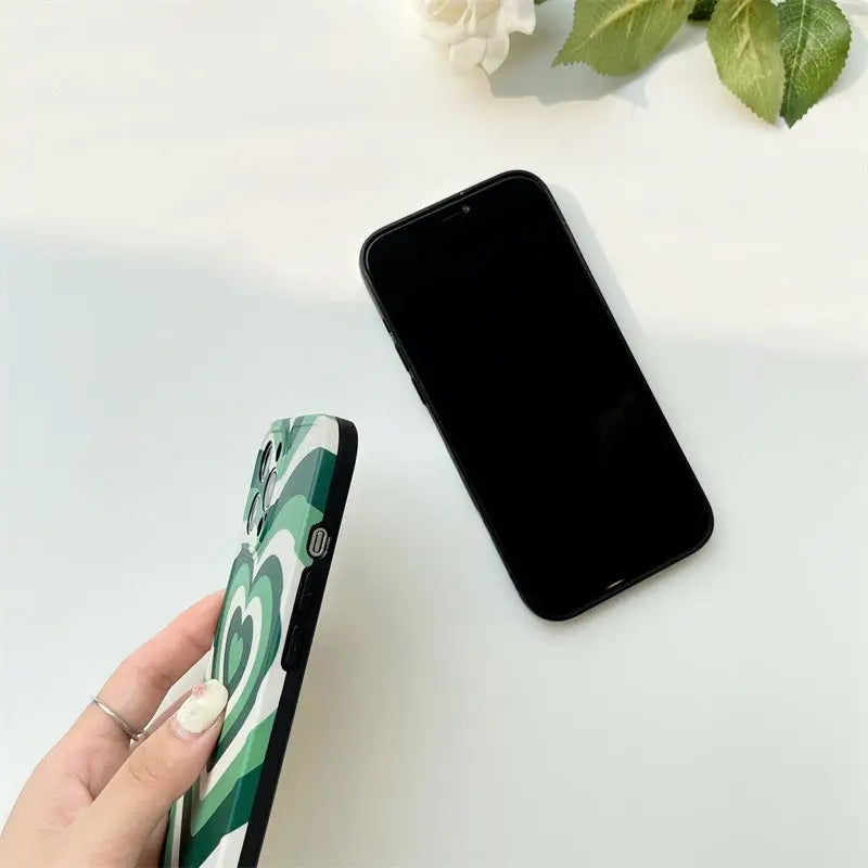 Gradient Green Heart iPhone Case BP286 - iphone case