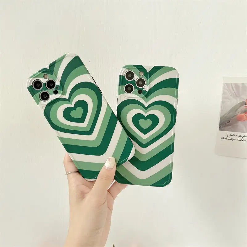 Gradient Green Heart iPhone Case BP286 - iphone case
