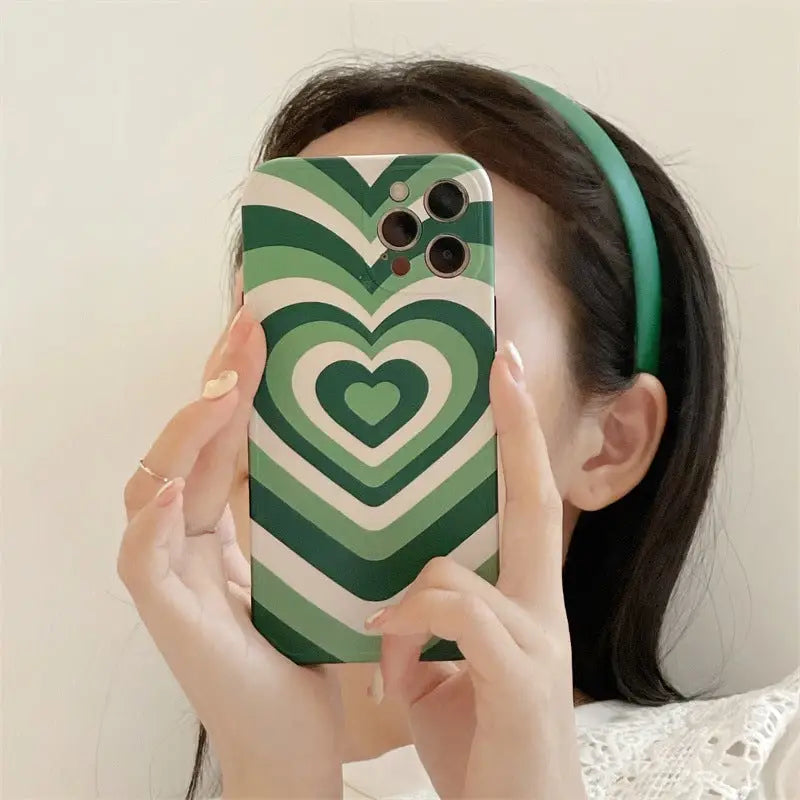 Gradient Green Heart iPhone Case BP286 - iphone case