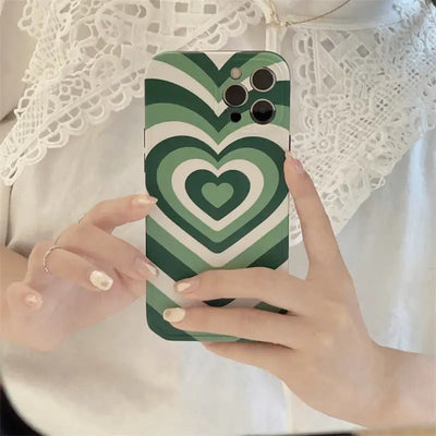 Gradient Green Heart iPhone Case BP286 - iphone case