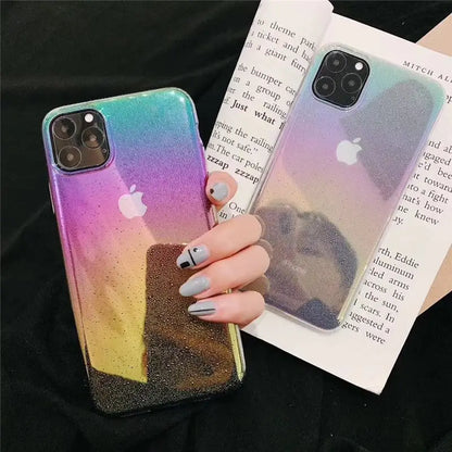 Gradient Transparent Phone Case - iPhone 12 Pro Max / 12 Pro / 12 / 12 mini / 11 Pro Max / 11 Pro / 11 / SE / XS Max / XS / XR / X / SE 2 / 8 / 8 Plus / 7 / 7 Plus-5