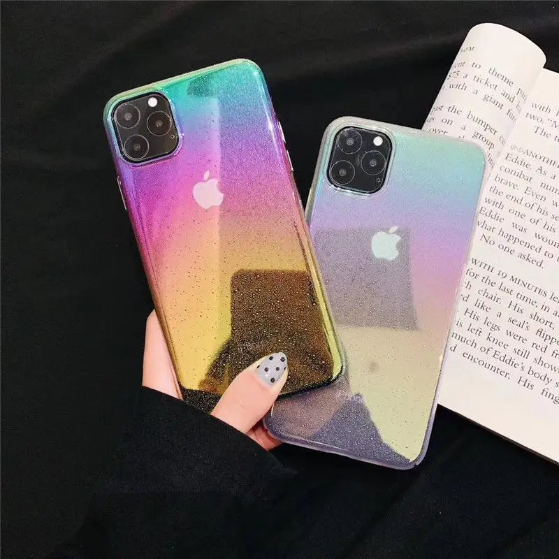 Gradient Transparent Phone Case - iPhone 12 Pro Max / 12 Pro / 12 / 12 mini / 11 Pro Max / 11 Pro / 11 / SE / XS Max / XS / XR / X / SE 2 / 8 / 8 Plus / 7 / 7 Plus-22