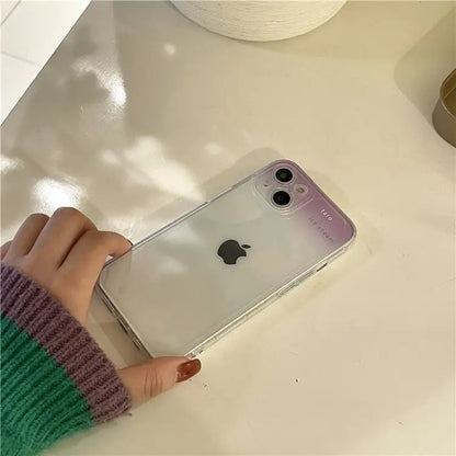 Gradient Transparent Phone Case - iPhone 13 Pro Max / 13 Pro / 13 / 13 mini / 12 Pro Max / 12 Pro / 12 / 12 mini / 11 Pro Max / 11 Pro / 11 / SE / XS Max / XS / XR / X-2