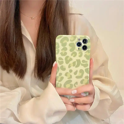 Green Leopard Printing iPhone Case BP140 - iphone case