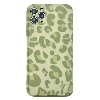 Green Leopard Printing iPhone Case BP140 - iphone case