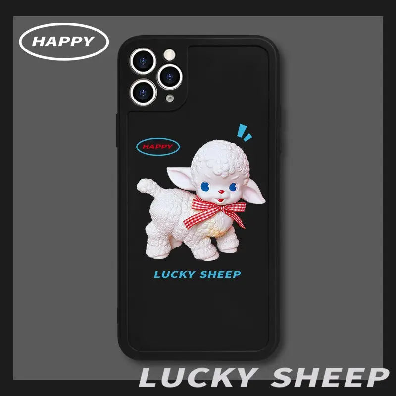 Green Lucky Sheep iPhone Case BP162 - iphone case