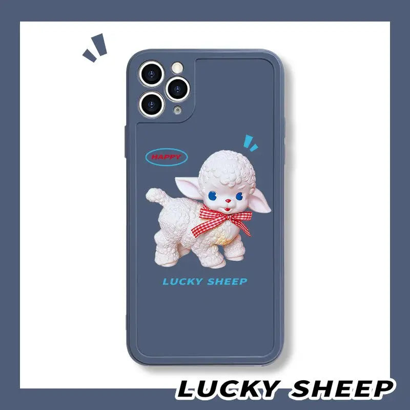 Green Lucky Sheep iPhone Case BP162 - iphone case