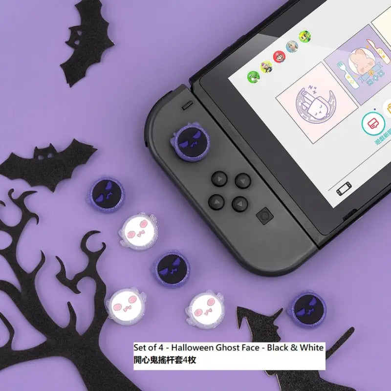 Halloween Ghost Silicone Nintendo Switch Joystick Grip Cap -