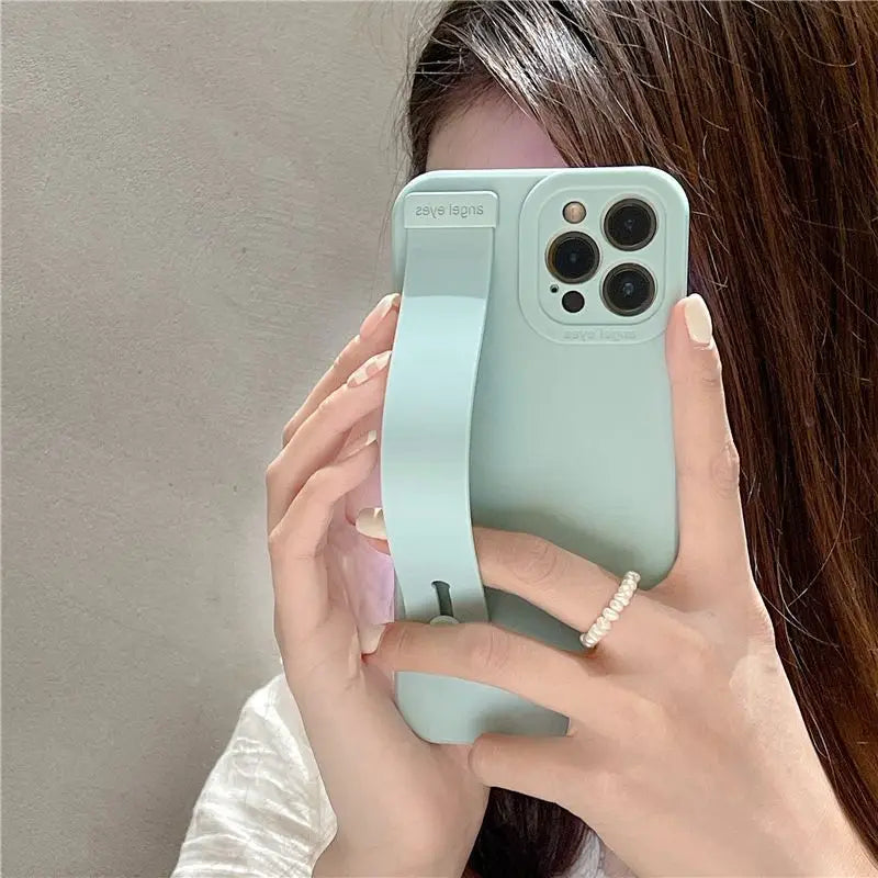 Hand Strap Plain Phone Case - iPhone 13 Pro Max / 13 Pro / 