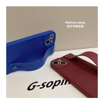 Hand Strap Plain Phone Case - iPhone 13 Pro Max / 13 Pro / 