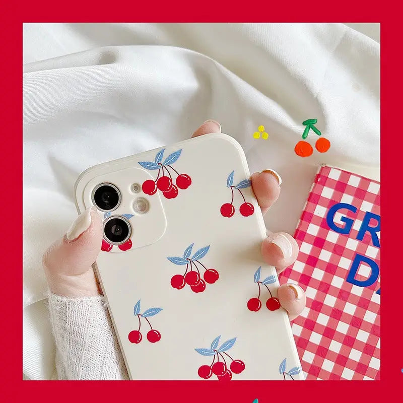 Happy Day Cherries Printing iPhone Case BP167 - iphone case