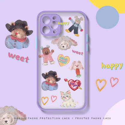 Happy Sweet Cartoons iPhone Case BP152 - iphone case