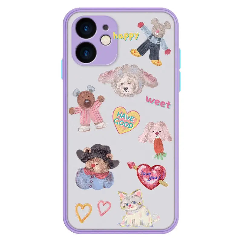 Happy Sweet Cartoons iPhone Case BP152 - iphone case