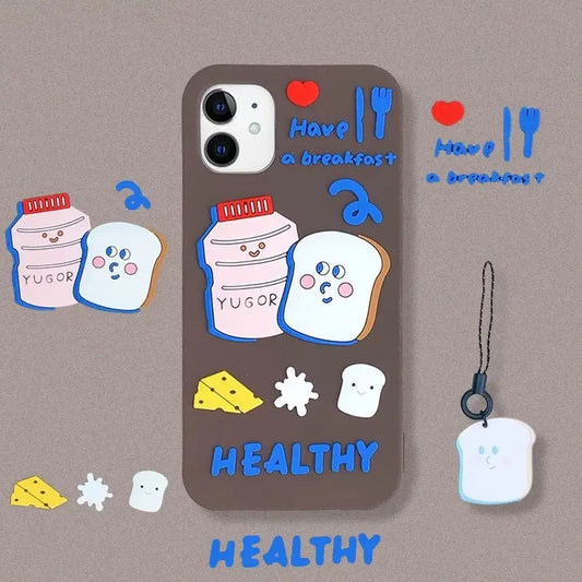 Healthy Toast Breakfast iPhone Case BP253 - iphone case