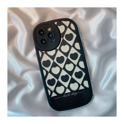Heart Argyle Phone Case - iPhone 13 Pro Max / 13 Pro / 13 / 