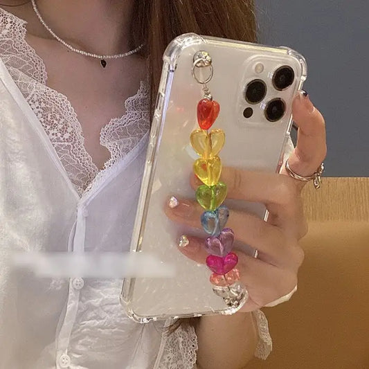 Heart Chain Phone Case - iPhone 12 Pro Max / 12 Pro / 12 / 