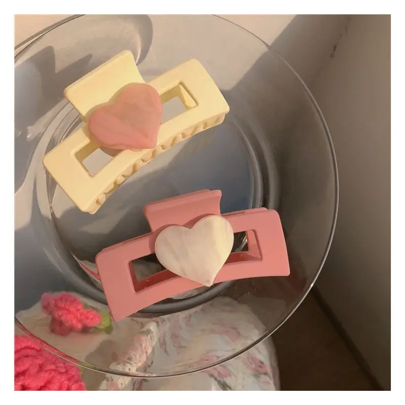 Heart Hair Clamp E821 - Hair Fashion Accessories