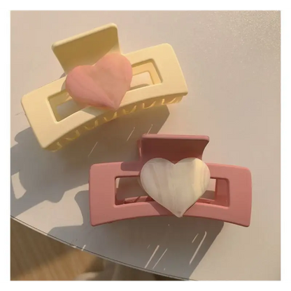 Heart Hair Clamp E821 - Hair Fashion Accessories