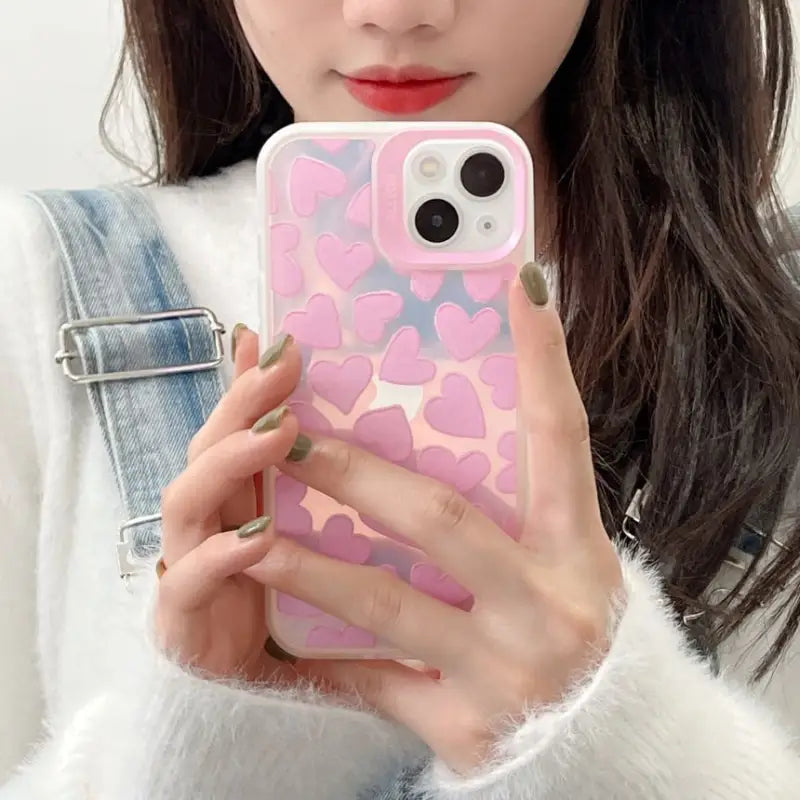 Heart Holographic Phone Case - iPhone 7 / 8 / SE / 7 Plus / 