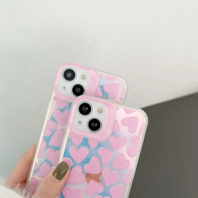 Heart Holographic Phone Case - iPhone 7 / 8 / SE / 7 Plus / 