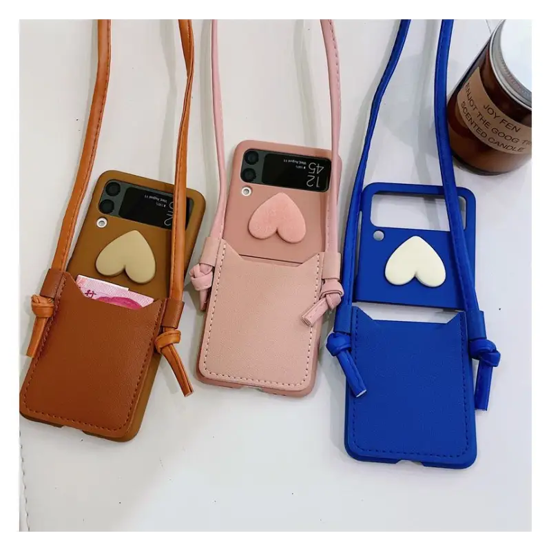 Heart Mobile Shoulder Bag - Samsung Galaxy Z Flip 3 Fz160 - 