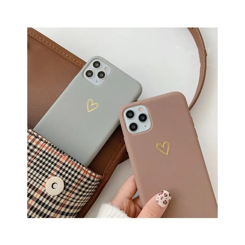 Heart Motif Phone Case - iPhone 7 / 7 Plus / 8 / 8 Plus / X 