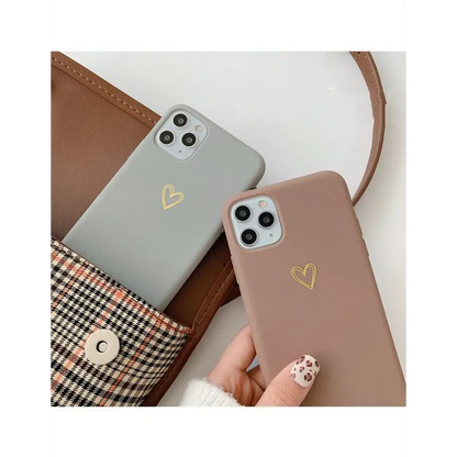 Heart Motif Phone Case - iPhone 7 / 7 Plus / 8 / 8 Plus / X 