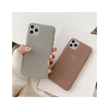 Heart Motif Phone Case - iPhone 7 / 7 Plus / 8 / 8 Plus / X 