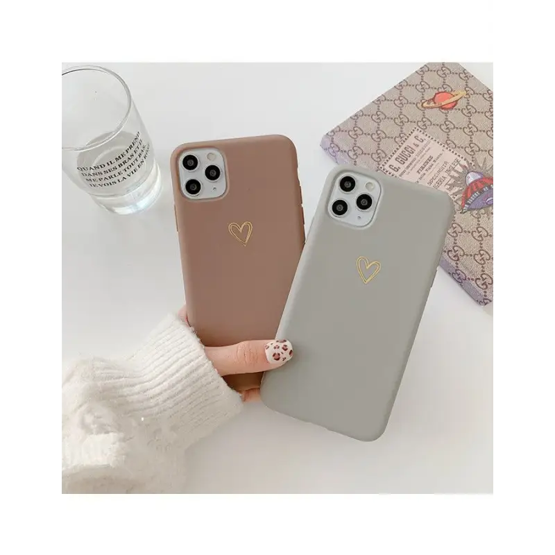 Heart Motif Phone Case - iPhone 7 / 7 Plus / 8 / 8 Plus / X 