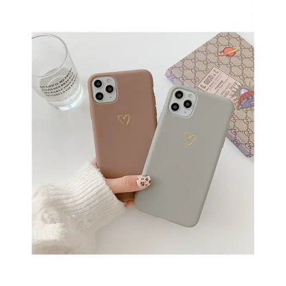 Heart Motif Phone Case - iPhone 7 / 7 Plus / 8 / 8 Plus / X 