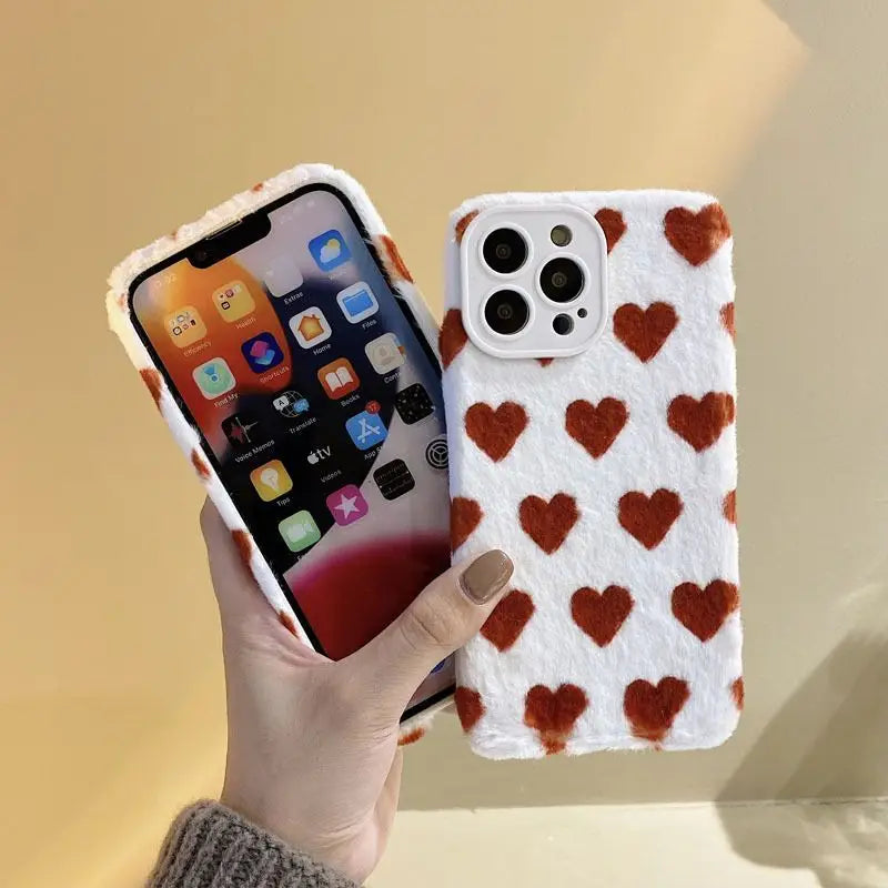 Heart Phone Case - iPhone 13 Pro Max / 13 Pro / 13 / 13 mini / 12 Pro Max / 12 Pro / 12 / 12 mini / 11 Pro Max / 11 Pro / 11 / SE / XS Max / XS / XR / X / SE 2 / 8 / 8 Plus / 7 / 7 Plus-12