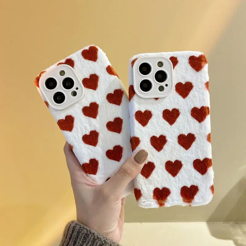 Heart Phone Case - iPhone 13 Pro Max / 13 Pro / 13 / 13 mini / 12 Pro Max / 12 Pro / 12 / 12 mini / 11 Pro Max / 11 Pro / 11 / SE / XS Max / XS / XR / X / SE 2 / 8 / 8 Plus / 7 / 7 Plus-4