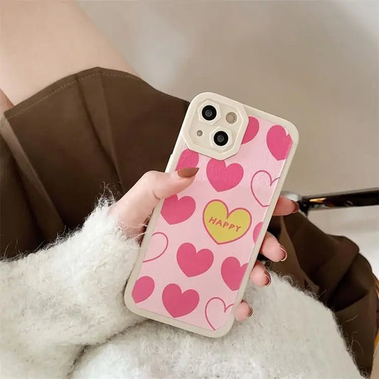 Heart Phone Case - iPhone 13 Pro Max / 13 Pro / 13 / 13 mini / 12 Pro Max / 12 Pro / 12 / 12 mini / 11 Pro Max / 11 Pro / 11 / SE / XS Max / XS / XR / X / SE 2 / 8 / 8 Plus / 7 / 7 Plus-2