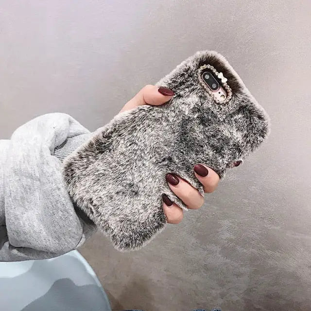 Heart Plush LG Phone Case BC138 - For LG K10 2018 / Dark 