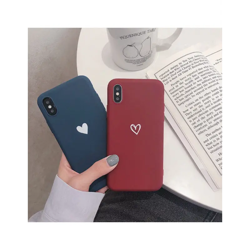 Heart Print Mobile Case - iPhone XS Max / XS / XR / X / 8 / 