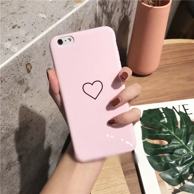 Heart Printed Phone Case - iPhone 6 / 6S / 6 Plus / 6S Plus / 7 / 7 Plus / 8 / 8 Plus-2