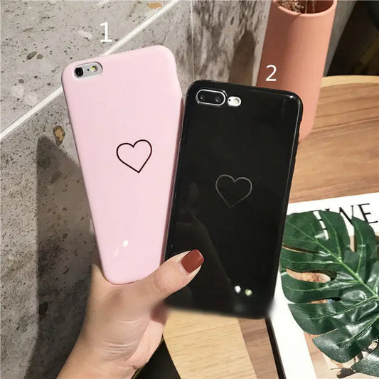 Heart Printed Phone Case - iPhone 6 / 6S / 6 Plus / 6S Plus / 7 / 7 Plus / 8 / 8 Plus-1