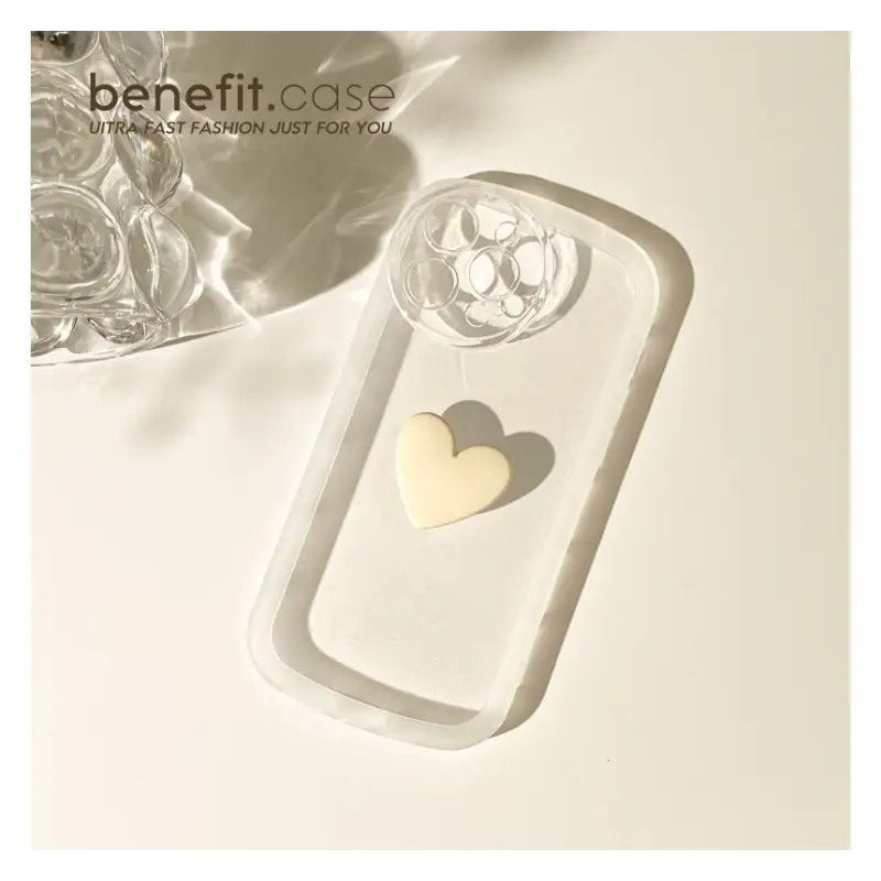 Heart Transparent Phone Case - Iphone 13 Pro Max / 13 Pro / 
