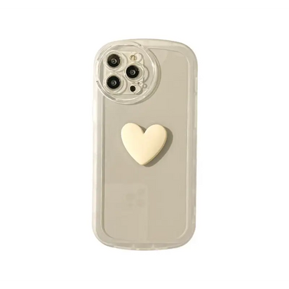 Heart Transparent Phone Case - Iphone 13 Pro Max / 13 Pro / 