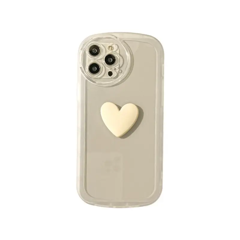 Heart Transparent Phone Case - Iphone 13 Pro Max / 13 Pro / 