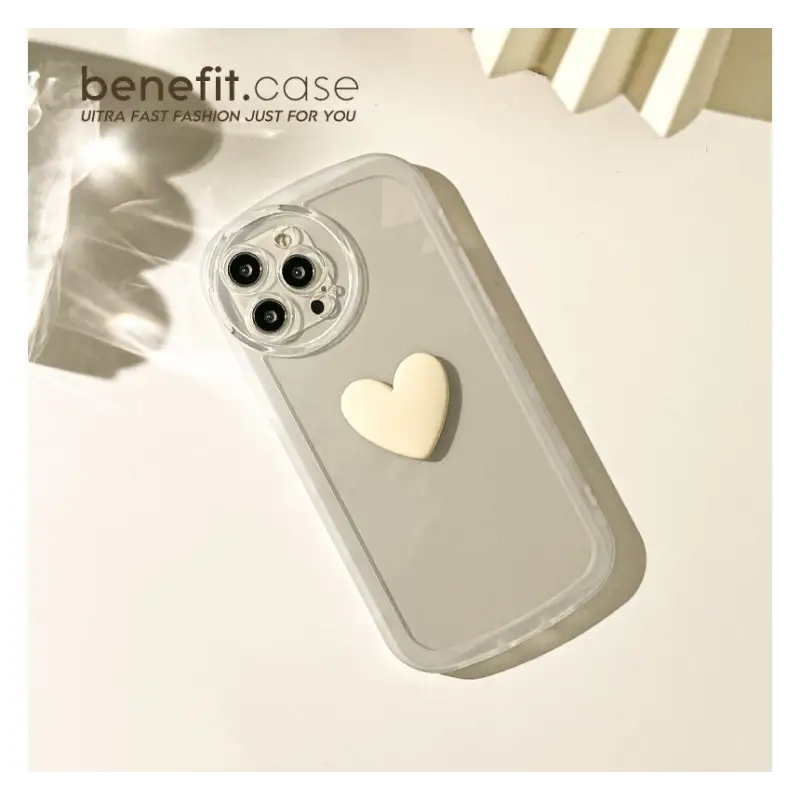 Heart Transparent Phone Case - Iphone 13 Pro Max / 13 Pro / 