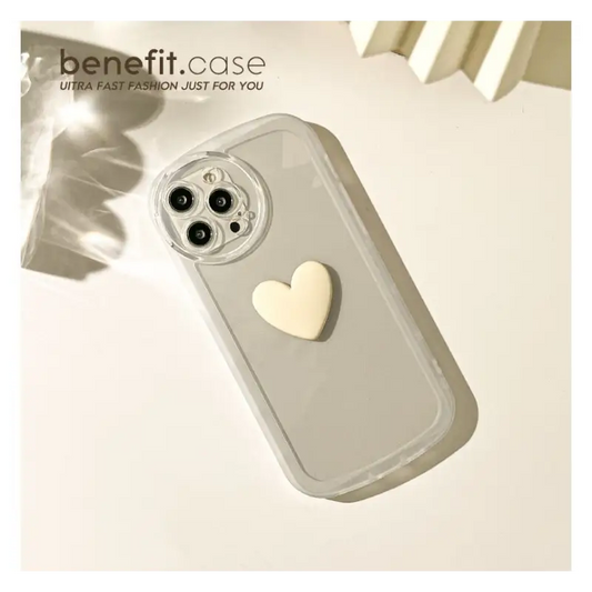 Heart Transparent Phone Case - Iphone 13 Pro Max / 13 Pro / 