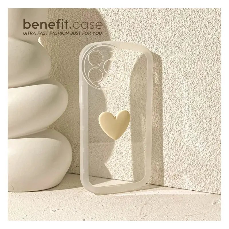 Heart Transparent Phone Case - Iphone 13 Pro Max / 13 Pro / 