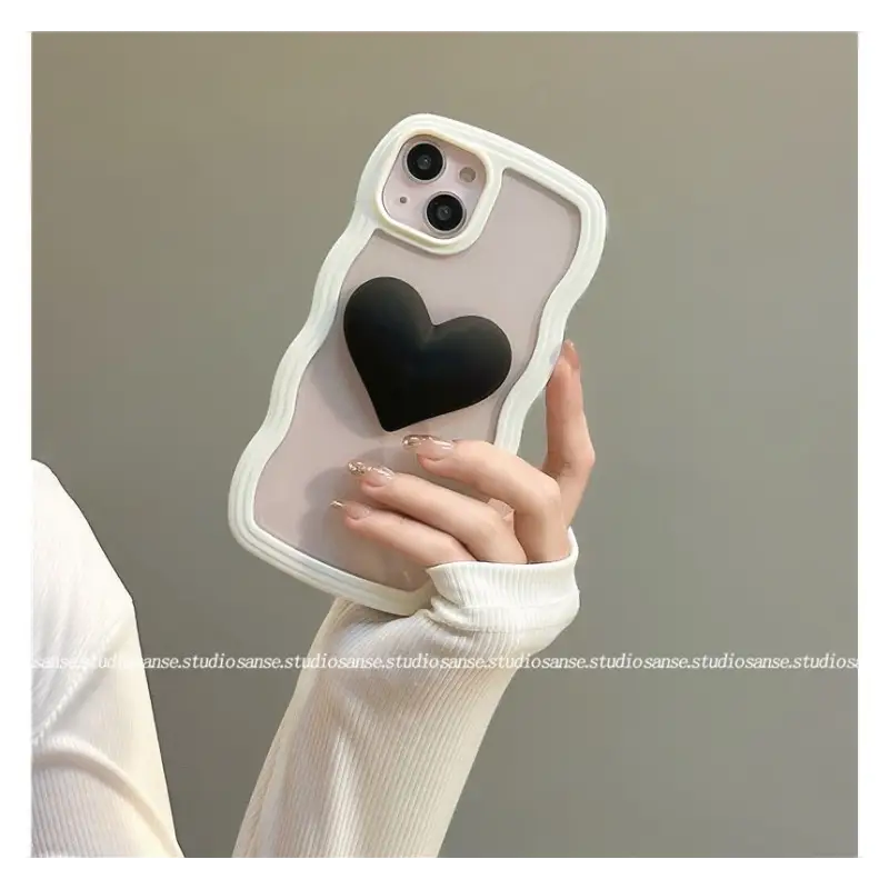 Heart Transparent Phone Case - iPhone 13 Pro Max / 13 Pro / 