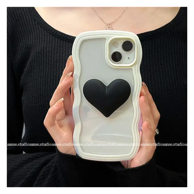 Heart Transparent Phone Case - iPhone 13 Pro Max / 13 Pro / 