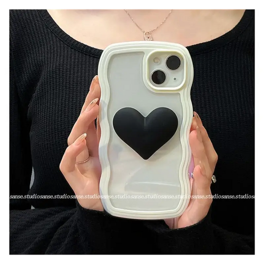 Heart Transparent Phone Case - iPhone 13 Pro Max / 13 Pro / 