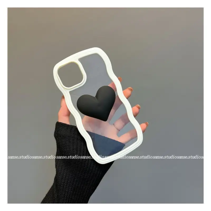 Heart Transparent Phone Case - iPhone 13 Pro Max / 13 Pro / 